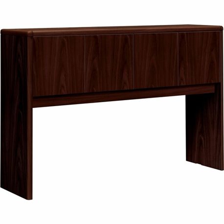 HON 10700 H10732 Hutch - 62.6" x 14.6"37.1" - Waterfall Edge - Finish: Mahogany