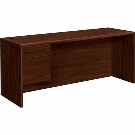 HON 10700 H10746L Pedestal Credenza - 72" x 24"29.5" - 2 x Box, File Drawer(s)Left Side - Waterfall Edge