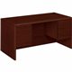 HON 10700 H10771 Pedestal Desk - 60" x 30"29.5" - 4 x Box, File Drawer(s) - Double Pedestal - Waterfall Edge - Finish: Mahogany