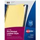 Avery Preprinted Tab Dividers - Gold Reinforced Edge - Printed Tab(s) - Character - A-Z - 25 Tab(s)/Set - 8.5" Divider Width x 1