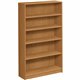 HON 1870 Series Bookcase - 5 Shelf(ves) - 60.1" Height x 36" Width x 11.5" DepthFloor - Durable, Sturdy, Square Corner, Abrasion