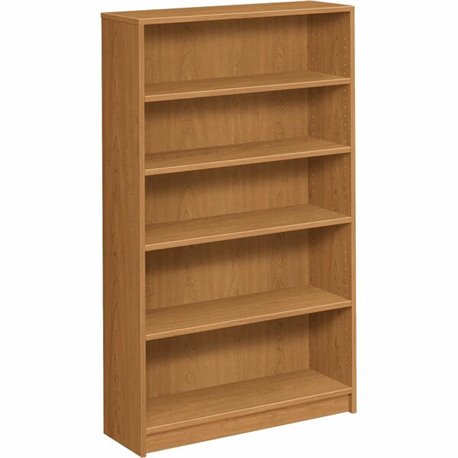 HON 1870 Series Bookcase - 5 Shelf(ves) - 60.1" Height x 36" Width x 11.5" DepthFloor - Durable, Sturdy, Square Corner, Abrasion