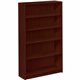 HON 1870 H1875 Bookcase - 36" x 11.5"60.1" - 5 Shelve(s) - Finish: Mahogany