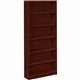 HON 1870 H1877 Bookcase - 36" x 11.5"84" - 6 Shelve(s) - Finish: Mahogany