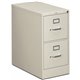 HON 310 H312 File Cabinet - 15" x 26.5"29" - 2 Drawer(s) - Finish: Light Gray