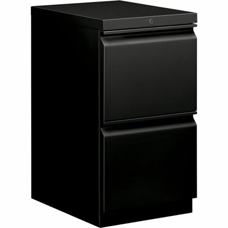 HON Brigade H33820R Pedestal - 15" x 19.9"28" - 2 x File Drawer(s) - Finish: Black