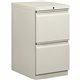 HON Brigade H33820R Pedestal - 15" x 19.9"28" - 2 x File Drawer(s) - Finish: Light Gray