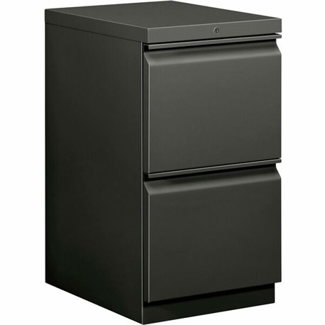 HON Brigade H33820R Pedestal - 15" x 19.9"28" - 2 x File Drawer(s) - Finish: Charcoal