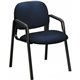 HON Solutions Seating 4000 Chair - Navy Seat - Navy Fabric Back - Black Frame - Navy - Armrest