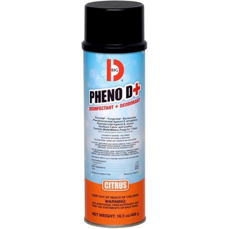 Big D Pheno D+ Disinfectant & Deodorizer - Ready-To-Use - 6 fl oz (0.2 quart) - Citrus Scent - 1 Each - Antimicrobial, Disinfect