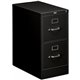 HON 510 H512 Vertical Column - 15" x 25"29" - 2 Drawer(s) - Finish: Black