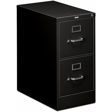 HON 510 H512 Vertical Column - 15" x 25"29" - 2 Drawer(s) - Finish: Black