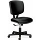 HON Volt 5700 Task Chair - Black Bonded Leather Seat - Black Bonded Leather Back - Black Frame - Low Back - 5-star Base - Black