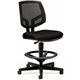 HON Volt Sitting Stool - Black Fabric Seat - Black Mesh Back - Black Frame - Black