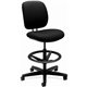 HON ComforTask Stool | Extended Height, Footring | Black Fabric - Black Polyester, Polymer Seat - Black Polyester, Polymer Back 