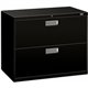 HON Brigade 600 H682 Lateral File - 36" x 19.3"28.4" - 2 Drawer(s) - Finish: Black