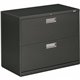 HON Brigade 600 H682 Lateral File - 36" x 18"28.4" - 2 Drawer(s) - Finish: Charcoal