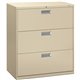 HON Brigade 600 H683 Lateral File - 36" x 18"40.9" - 3 Drawer(s) - Finish: Putty