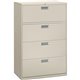 HON Brigade 600 H684 Lateral File - 36" x 18"53.3" - 4 Drawer(s) - Finish: Light Gray