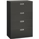 HON Brigade 600 H684 Lateral File - 36" x 18"53.3" - 4 Drawer(s) - Finish: Charcoal