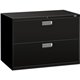 HON Brigade 600 H692 Lateral File - 42" x 18"28.4" - 2 Drawer(s) - Finish: Black