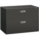 HON Brigade 600 H692 Lateral File - 42" x 18"28.4" - 2 Drawer(s) - Finish: Charcoal