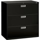 HON Brigade 600 H693 Lateral File - 42" x 18"40.9" - 3 Drawer(s) - Finish: Black