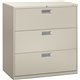 HON Brigade 600 H693 Lateral File - 42" x 18"40.9" - 3 Drawer(s) - Finish: Light Gray