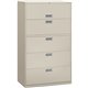 HON Brigade 600 H695 Lateral File - 42" x 18"64" - 5 Drawer(s) - Finish: Light Gray