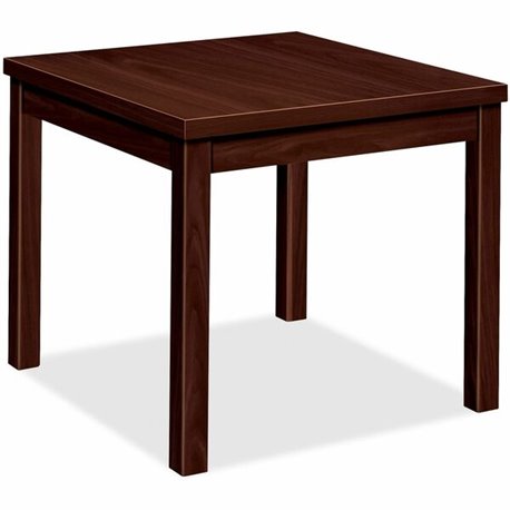 HON H80193 End Table - 24" x 20"20" - Flat Edge - Finish: Mahogany