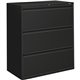 HON Lateral Files - 3-Drawer - 36" x 19.3" x 40.9" - 3 x Drawer(s) for File - Lateral - Black - Baked Enamel - Steel - Recycled