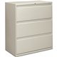 HON Brigade 800 H883 Lateral File - 36" x 18"40.9" - 3 Drawer(s) - Finish: Light Gray