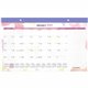 At-A-Glance WatercolorsDesk Pad Calendar - Julian Dates - Monthly - 12 Month - January 2025 - December 2025 - 1 Month Single Pag