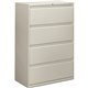 HON Brigade 800 H884 Lateral File - 36" x 18"53.3" - 4 Drawer(s) - Finish: Light Gray