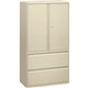 HON Brigade 800 H885LS Lateral File - 36" x 18"67" - 2 Drawer(s) - 3 Shelve(s) - Finish: Putty