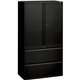 HON 800 Series Wide Lateral File with Storage Cabinet - 2-Drawer - 36" x 19.3" x 67" - 3 x Shelf(ves) - 2 x Drawer(s) for File -