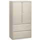 HON Brigade 800 H885LS Lateral File - 36" x 18"67" - 2 Drawer(s) - 3 Shelve(s) - Finish: Light Gray