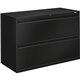 HON 800 Series Full-Pull Locking Lateral File - 2-Drawer - 42" x 19.3" x 28.4" - 2 x Drawer(s) - Lateral - Black - Baked Enamel 