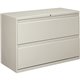 HON Brigade 800 H892 Lateral File - 42" x 18"28.4" - 2 Drawer(s) - Finish: Light Gray