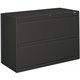 HON Brigade 800 H892 Lateral File - 42" x 18"28.4" - 2 Drawer(s) - Finish: Charcoal