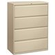 HON Brigade 800 H894 Lateral File - 42" x 18"53.3" - 4 Drawer(s) - Finish: Putty