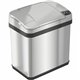 HLS Commercial Stainless Steel Sensor Trash Can - 2.50 gal Capacity - Rectangular - Touchless - Sensor, Fingerprint Resistant - 