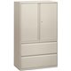 HON Brigade 800 H895LS Lateral File - 42" x 18"67" - 2 Drawer(s) - 3 Shelve(s) - Finish: Light Gray