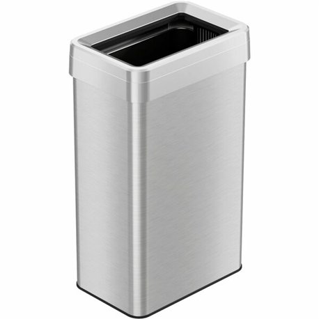 HLS Commercial Stainless Steel Bin Receptacle - Deodorizer - 18 gal Capacity - Rectangular - Fingerprint Proof - 25.8" Height x 
