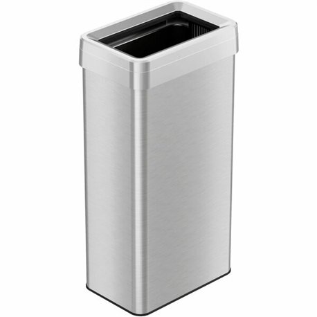 HLS Commercial Stainless Steel Bin Receptacle - Deodorizer - 21 gal Capacity - Rectangular - Fingerprint Proof - 33" Height x 10