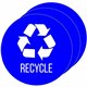 HLS Commercial Refuse Bin Icon Sticker - Waterproof - "Compost" - 1/10" Height x 4" Width x 4" Length - 4" Diameter - Circle - B