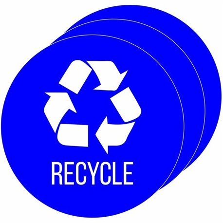 HLS Commercial Refuse Bin Icon Sticker - Waterproof - "Compost" - 1/10" Height x 4" Width x 4" Length - 4" Diameter - Circle - B