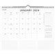 At-A-Glance Recycled Wall Calendar - Medium Size - Julian Dates - Monthly - 12 Month - January 2024 - December 2024 - 1 Month Si