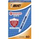 BIC PrevaGuard Clic Stic Antimicrobial Pens - Medium Pen Point - 1 mm Pen Point Size - Retractable - Blue - 60 / Box