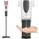 HLS Commercial Floor Stand Sensor Sanitizer Dispenser - Automatic - 1.06 quart Capacity - Support 4 x C Battery - Floor Standing